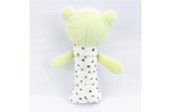 China Custom Frog Soft Baby Rattle Educational Animal Toy Plush Soft Frog Baby Rat supplier