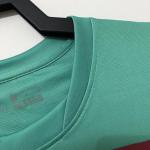 Breathable Retro Soccer Jerseys Digital Printing Green Football Jersey