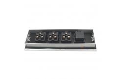 China 237*72mm Cutout Furniture Mounted Sliding Cover Socket supplier