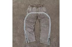 China French Terry Fabric Men's Flared Sweatpants with Side Zipper Customized by Manufacturers supplier