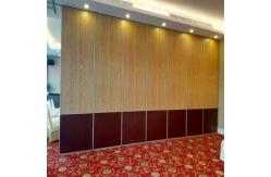 China Multi - Function Room Sound Proof Movable Walls Folding Partitions With Aluminum Tracks supplier