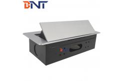 China Desk Pop Up Sockets For Audio Video Solution , Silver Desk Plug Sockets supplier