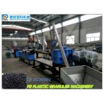 Single Screw PE / PP Plastic Granules Machine / Recycle Plastic Granules Making Machine for sale