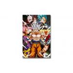 PET Lenticular Flip 3D Lenticular Triple Transition Dragon Ball Goku Anime Poster For Wall Art Poster for sale