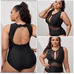 Hollow Extra Large Swimsuits Backless Black Sexy Bikini for sale