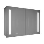 Hotel Illuminated Bathroom Mirror Cabinet with Copper Free Mirror and LED Light for sale