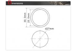 China Plastic Paint Coating 30 mm Elevator Push Button / Lift Call Button supplier