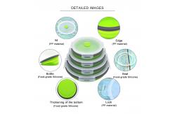 China Odorless 350ml 500ml Silicone Foldable Lunch Box Set Of 4 supplier