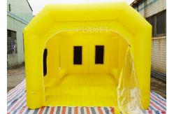 China 6 M Yellow Inflatable Spray Booth / Automotive Paint Booths Two Air System supplier