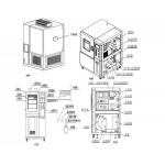 Programmable fabric moisture permeability test chamber