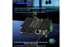 China Mini Industrial 2-Port 1000Mbps 802.3bt 90W PoE Switch With 2-Port SFP Fiber supplier