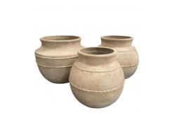 China Texture Surface GRC Flower Planters Waterproof And Fireproof For Versatile Functional Planting supplier
