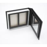 Booklet Style Custom Eyeshadow Boxes Case Magnetic C2S Paper Matte Silver