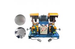 China Double Stations Cookware Polishing Machine For Kettle Heating Plate Vacuum Adsorption supplier