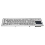 Industrial Waterproof keyboard with Integrated touchpad for Kiosk