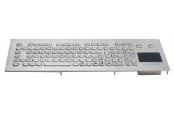 China Industrial Waterproof keyboard with Integrated touchpad for Kiosk supplier