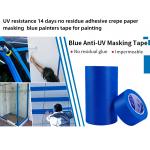 Custom High Temperature Resistance Blue Masking Tape Painting Refinish