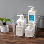Sterilite Transparent Stackable Storage Boxes PET Plastic Storage Organizer