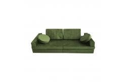 China Toddler Velvet Fabric Waterproof Liner Modular Play Couch Set Certified Safe supplier