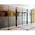 Soudproof Aluminum Frameless Tempered Glass Partition Room Divider For Office for sale