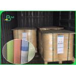 Biodegradable Food Grade Printed Straw Paper Roll Stripe Color / Customized Color for sale