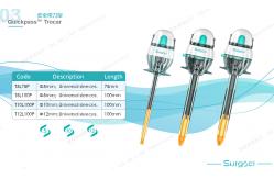 China Retractable Blade Tip Laparoscopic Disposable Bladed Trocar with Sheath supplier