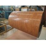 1100 H24 0.6mm Wood Grain Pre Painted Aluminum Sheet Coil For Decorations Door Materials for sale