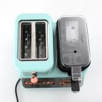 Small 120v 3 In 1 Breakfast Maker Kitchen Appliance With Toaster Frying Pan