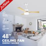 52 Inch Luxury Household Ceiling Fan with Light and Remote Control AC Copper Motor for sale