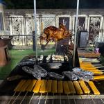 Rust Resistant Square Steel Natural Oxidized Wood Burning BBQ Grill With Slide Out Ash Tray for sale