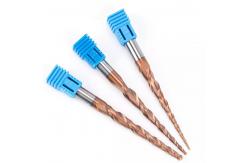 China 6mm Tapered Ball Nose End Mill Tungsten Solid Carbide Coated Tapered supplier