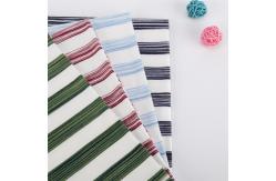 China Environmental Elastic Smooth And Soft Striped Knit Fabric 100kg For T-Shirt supplier