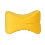 Removable Cover Visco Elastic Memory Foam Pillow Under Knees Yellow Color for sale