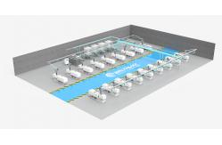 China Granular Material Vacuum Conveying System For Plastic Pipes Extrusion supplier