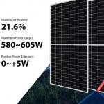 580W 585W Ja Mono Solar Panels 590W 595W 600W 605W Full Black Solar Module With CE for sale