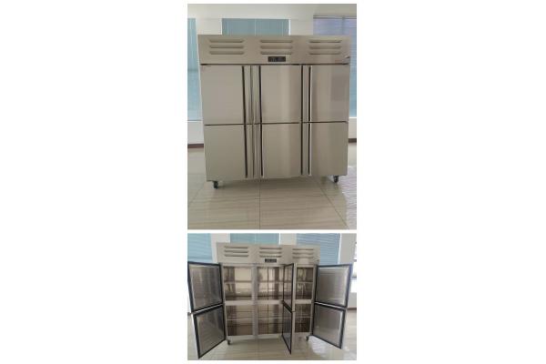Dual Compressor 6 Door Commercial Freezer Modern Design Convenient Operation