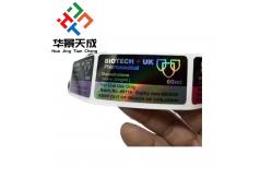 China Blue Plastic Vial Vial Labels with Offset Printing for Plastic Vials supplier