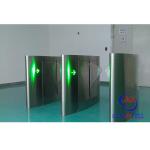 Rfid Card Reader Flap Barrier Gate Security Programmable Turnstiles For Library System for sale