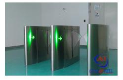 China Rfid Card Reader Flap Barrier Gate Security Programmable Turnstiles For Library System supplier