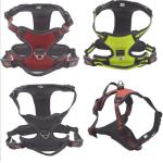 Nylon Reflective Pet Harness Leash For Large Dogs With Pull Handle