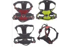 China Nylon Reflective Pet Harness Leash For Large Dogs With Pull Handle supplier