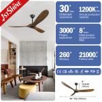 220v Solid Wood Ceiling Fan Low Power Consumption Power Efficient