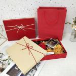 Christmas Lid And Base Rigid Cardboard Gift Box Paper Packaging Carton Box Customized for sale