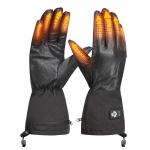 PU Rechargeable Heated Gloves Winter Waterproof Split Finger 5V USB DC 7.4v 12v 2200 2600 3000Mah for sale