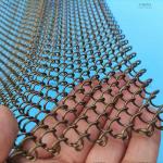 Metal Space Divider Coil Chain Link Drapery Curtain for sale