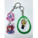 Fashion Design Vinyl On Acrylic Keychains , Custom Cut Acrylic Keychains for sale