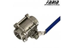 China Manual High Pressure Three Piece Ball Valve supplier