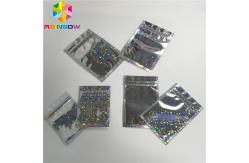 China Clear Front Hologram Foil Pouch Packaging Three Side Seal Bags Recyclable k supplier