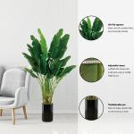 Anti - Fading Plastic Artificial Landscape Trees Potted Bird Of Paradise