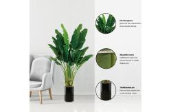 China Anti - Fading Plastic Artificial Landscape Trees Potted Bird Of Paradise supplier